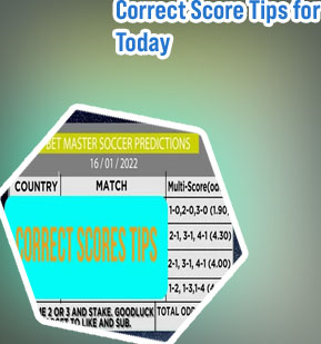 Todays correct predictions scores tips